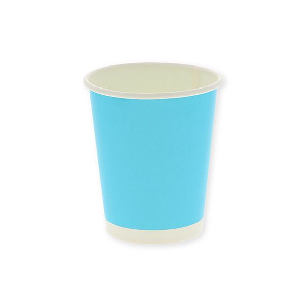 シモジマHEIKO ペーパーカップ アイス・ホット兼用 8オンス（295ml） ライトブルー 口径80mm #0045359331セット（1000個：50個×20パック）〔代引不可〕の通販は 16,032円
