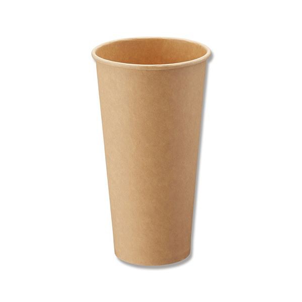 シモジマHEIKO 紙コップ ペーパーカップ アイス・ホット兼用 20オンス（630ml） 未晒 口径90mm #0045359981セット（1000個：25個×40パック）〔代引不可〕の通販は