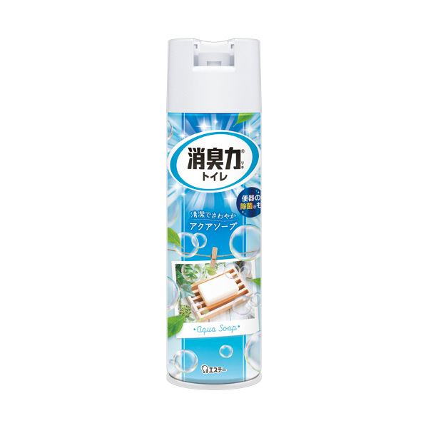 （まとめ） エステートイレの消臭力スプレー アクアソープ 365mL 1セット（3本） 〔×2セット〕〔代引不可〕の通販は