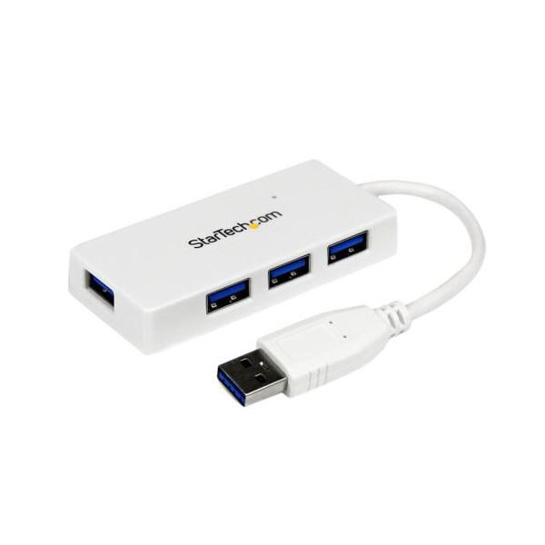 StarTech.com 4ポート USB3.0ハブ ホワイト ST4300MINU3W 1個〔代引不可〕