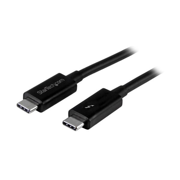 StarTech.com Thunderbolt 3 （20Gbps） USB-C ケーブル 2m TBLT3MM2M 1本〔代引不可〕