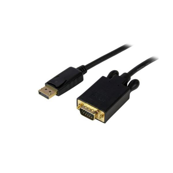 StarTech.com DisplayPort-VGA変換ケーブル 3m ブラック DP2VGAMM10B 1本〔代引不可〕