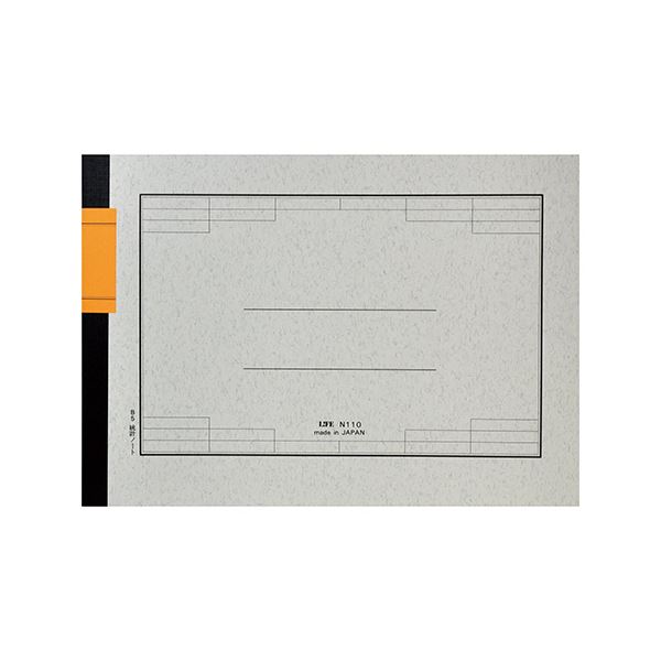 ライフ 統計ノートB5ヨコ 6.1mm×25行×8列 40枚 N110 1セット（10冊）〔代引不可〕の通販は