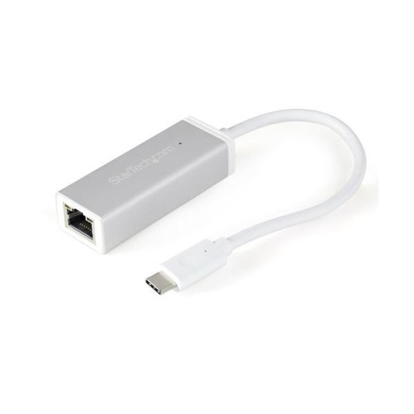 StarTech.com USB-C接続ギガビット有線LAN変換アダプタ USB3.1 TypeCオス-RJ45メス シルバーUS1GC30A 1個〔代引不可〕の通販は