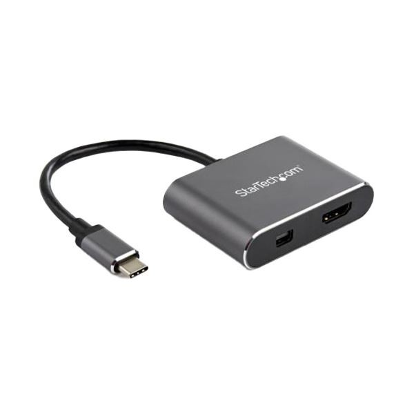StarTech.com USB TypeC-Mini DisplayPort／HDMI変換アダプタ 4K／60Hz スペースグレーCDP2HDMDP 1個〔代引不可〕の通販は 15,750円