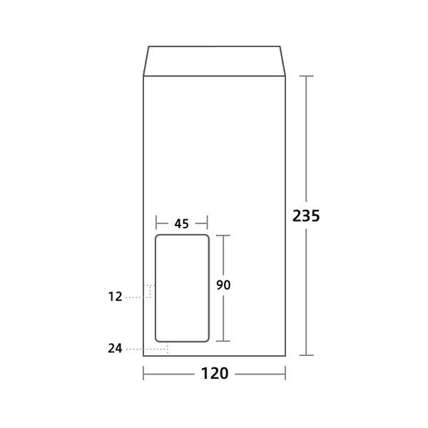 ハートレーザープリンタ対応 窓封筒 長3 パステルアクア 80g／m2 〒枠なし ヨコ貼 MG9120 1ケース（1000枚）〔代引不可〕