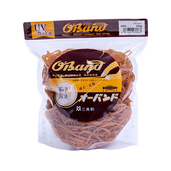 共和 オーバンド#560 内径140mm 500g入 透明袋 GRA-N-014 1袋〔代引不可〕の通販は 5,160円
