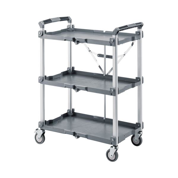 サンワサプライ折りたたみカート 3段式 総耐荷重135kg CART-FA1GY 1台〔代引不可〕の通販は