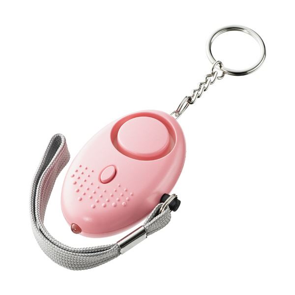 （まとめ） 明晃化成工業大きな音の防犯ブザー（LEDライト付） ピンク KBB96-PN 1個 〔×2セット〕〔代引不可〕 5,140円