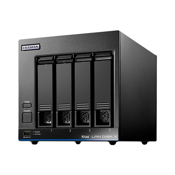 アイオーデータ10GbE＆マルチギガビット Linux 法人4ドライブNAS（5年保証・データ復旧） 16TB HDL4-XA16B1台〔代引不可〕の通販は