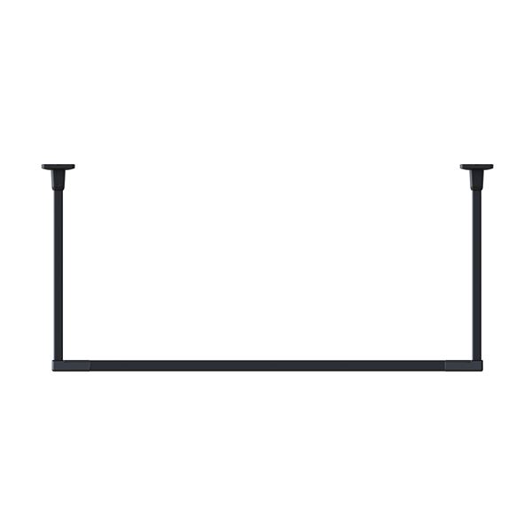 BAR1-6009-BK ホスクリーン 固定式室内物干 BAR型 ブラック 高さ 600mm×幅 910mm〔代引不可〕の通販は