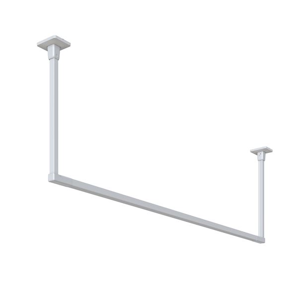 BAR1-6013-W ホスクリーン 固定式室内物干 BAR型 ホワイト 高さ 600mm×幅 1365mm〔代引不可〕の通販は 19,056円