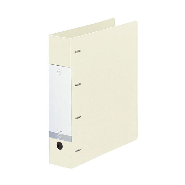 〔5セット〕 LIHIT LAB. リクエスト D型リングファイル A4S 4穴 ホワイト G1280-0-WHX5〔代引不可〕の通販は 7,370円