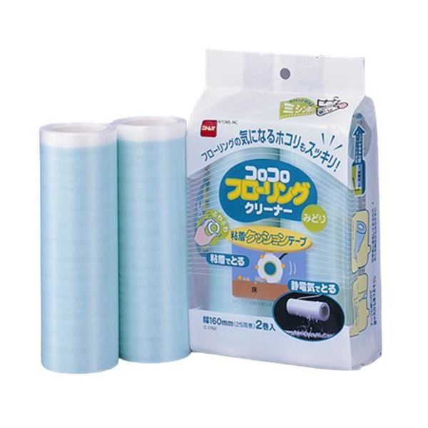 〔5セット〕 ニトムズ コロコロスペアテープ フローリングクリーナー 2巻入 C1762X5〔代引不可〕の通販は 6,090円