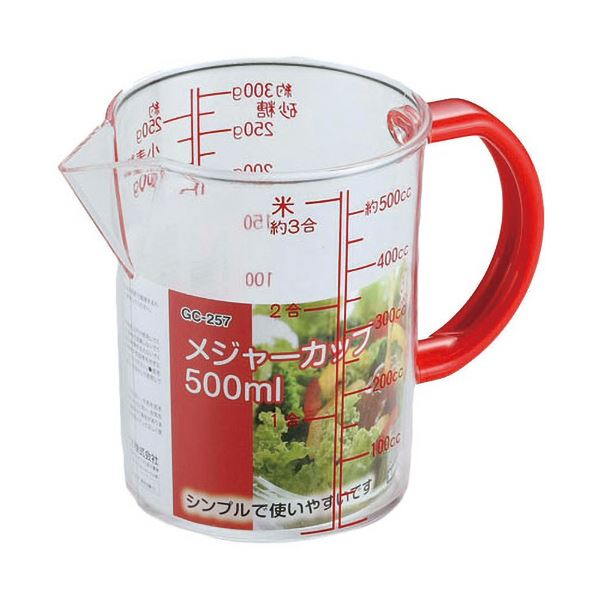 （まとめ） 和平フレイズジー・クック メジャーカップ 500ml GC-257 1個 〔×5セット〕〔代引不可〕の通販は 9,070円