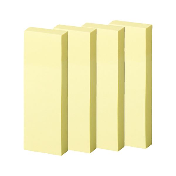 （まとめ） TANOSEE強粘着ふせん 75×25mm パステルカラー・イエロー 1パック（20冊） 〔×3セット〕〔代引不可〕の通販は 6,571円