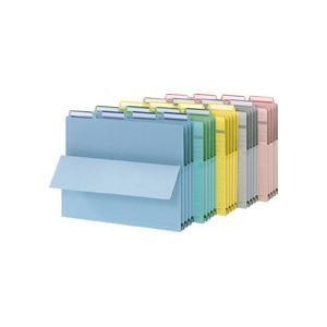 （まとめ） ライオン事務器4カット持出しフォルダー A4 黄 No.44PF-4P 1組（4冊） 〔×5セット〕〔代引不可〕の通販は