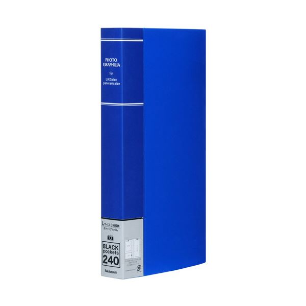 （まとめ） ナカバヤシフォトグラフィリア L判3段×1列 240枚収納 ブルー PHL-1024-B 1冊 〔×5セット〕〔代引不可〕の通販は 7,454円