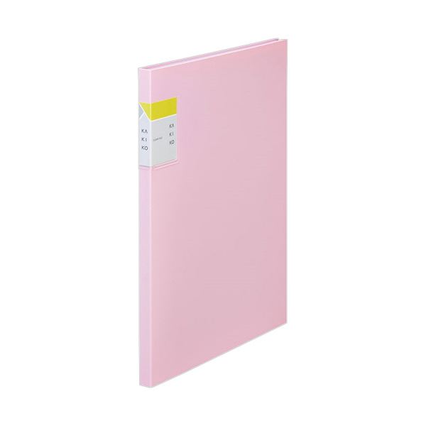 （まとめ） キングジムクリアーファイル カキコ A4タテ 20ポケット 背幅13mm ピンク 8632-P 1冊 〔×10セット〕〔代引不可〕の通販は