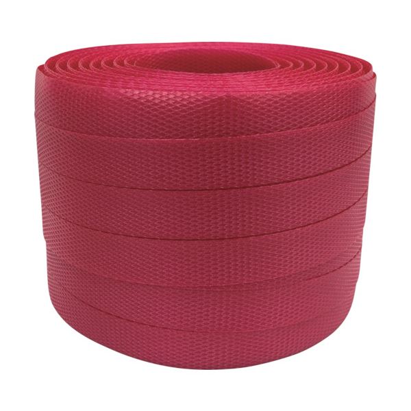 （まとめ） ユタカメイク梱包用品 PPバンド 15.5mm×100m レッド L-104 1個 〔×5セット〕〔代引不可〕