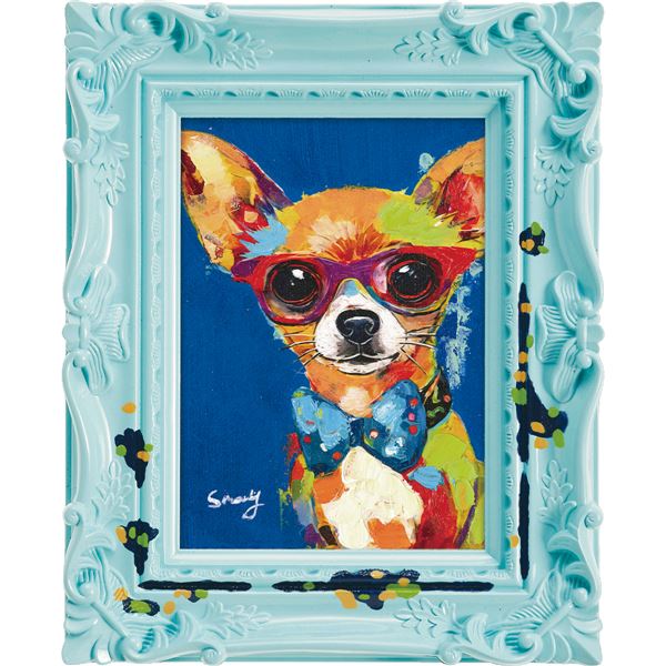 ユーパワー オイルペイントアート 〜ペンキデコフレーム〜 「ポルカドット ブルー」〔代引不可〕の通販は