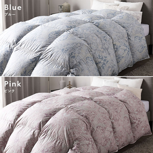 ペイズリー柄ピンク掛け布団 ダブル　高級羽毛布団 ペイズリー柄ピンク掛け布団 ダブル 高級羽毛布団 羽毛タッチ高級