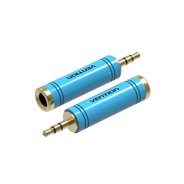 〔5セット〕 VENTION 6.5mm Female to 3.5mm Male アダプター ブルー VA-6739X5〔代引不可〕の通販は 4,824円