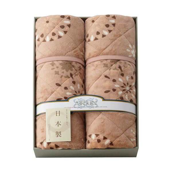 吸湿発熱わた入り 国産やわらかタッチ敷パット2P 100×205cm L9054598〔代引不可〕の通販は