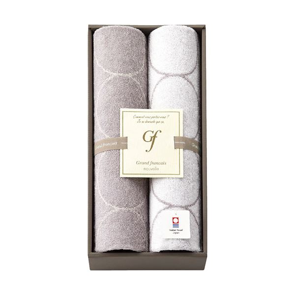グランフランセヌーベル 今治タオル フェイスタオル2P 34×82cm L9031539〔代引不可〕の通販は 4,894円