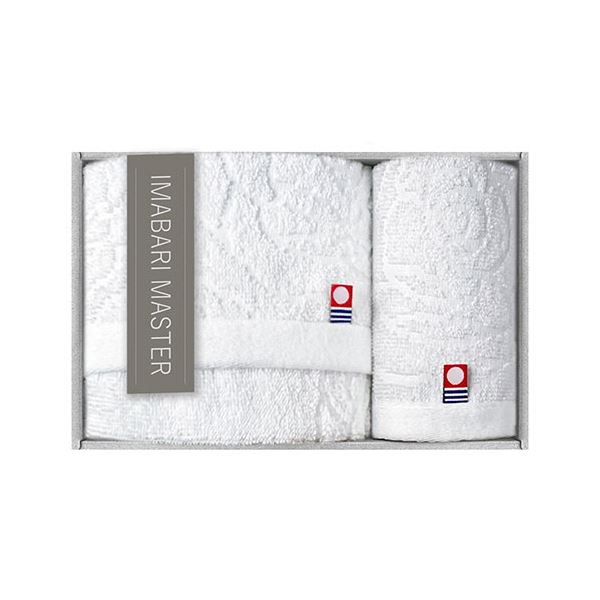 〔5セット〕 今治 IMABARI MASTER タオルセット フェイスタオル(34×70cm)×1、ウォッシュタオル(34×30cm)×1 綿100% KF159X5〔代引不可〕の通販は 8,220円