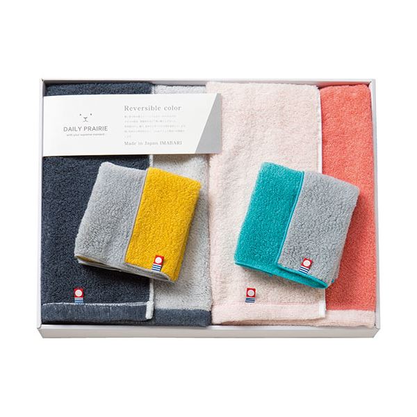 DAILY PRAIRIE リバーシブル ハーフバスタオル2P＆タオルハンカチ2P ハーフバスタオル、タオルハンカチ C6067577〔代引不可〕の通販は 8,990円