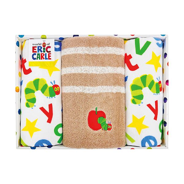 はらぺこあおむし ヤムヤムヤム タオルセット コンパクトバスタオル・フェイスタオル・ウォッシュタオル×各1 C6082580〔代引不可〕の通販は 4,842円