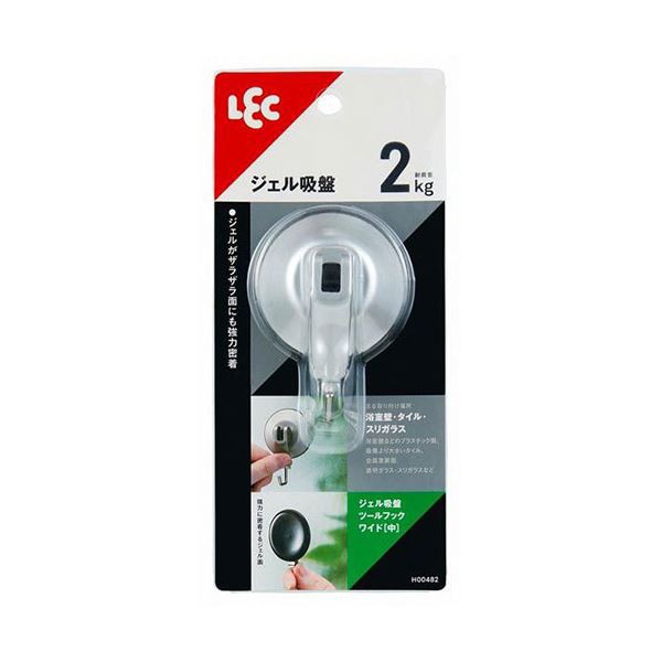 〔5セット〕 レック ジェル吸盤ツールフックワイド 中 H00482X5〔代引不可〕の通販は