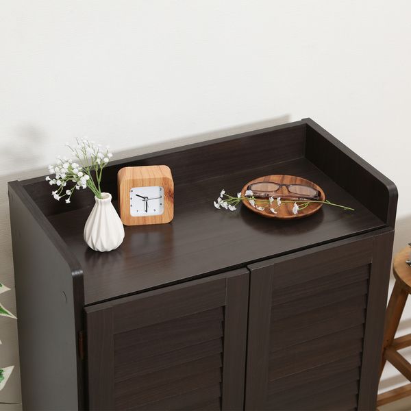 ルーバーシューズボックス（オープントップ） ホワイトオーク 組立品