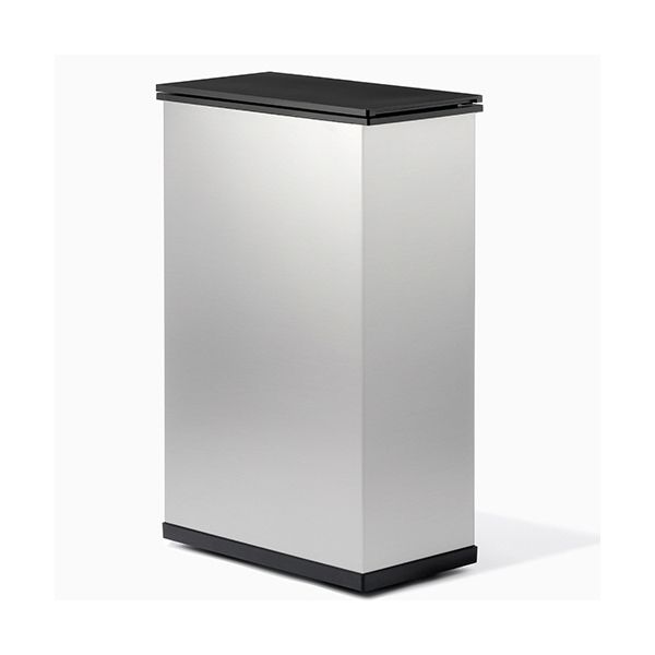 〔24個セット〕 ゴミ箱 ダストボックス 約幅18cm Mサイズ 約6.7L シルバーメタリック ダストBOX メタリカ 角 リビング キッチン 24個セット〕 ゴミ箱 ダストボックス 約幅18cm Mサイズ 約6.7L
