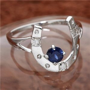 K10 馬蹄サファイヤリング/7号〔代引不可〕の通販は