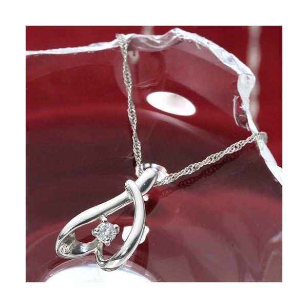 Pt900 プラチナ ダイヤモンド0.03ct ペンダント〔代引不可〕の通販は