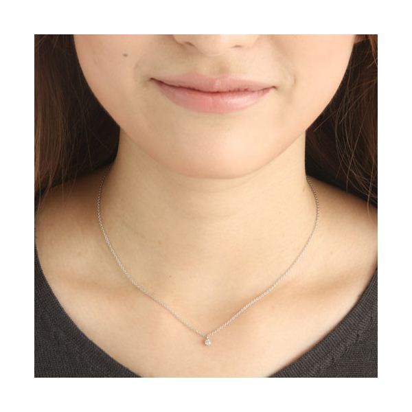 純プラチナ 0.1ctダイヤモンドペンダント/ネックレス ベネチアンチェーン（鑑定書付き）(代引不可)