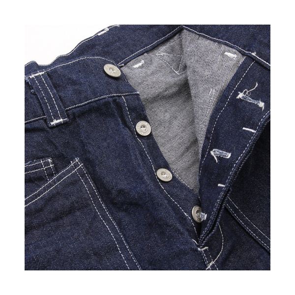 32 スポーツ・アウトドア 米軍 WW2デニムワークパンツ ネイビー 35