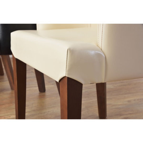 ダイニングチェア パーソナルチェア 幅55cm アイボリー 肘付き 木製 ソフトレザー リビング 在宅ワーク 店舗 インテリア家具〔代引不可〕 ダイニングチェア パーソナルチェア 幅55cm アイボリー 肘付き 木製 ソフトレザー リビング 在宅ワーク 店舗 インテリア家具〔代引不可〕