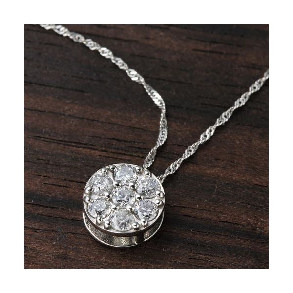 プラチナPt900 セブンストーンダイヤモンドペンダント/ネックレス〔代引不可〕の通販は