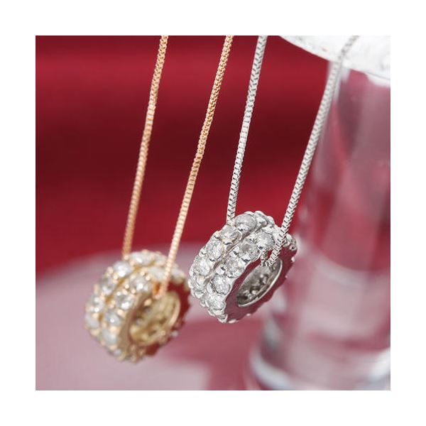 K10WG 0.3ctダイヤモンドエタニティリング 7号 K18WG・ダイヤモンド0.3