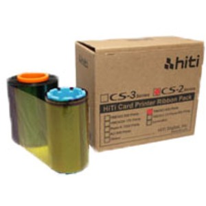 IDカードプリンター 〔CS-200ｅ専用 フルカラープリントリボン〕 400枚印刷/１巻 クリーニングキット付属〔代引不可〕