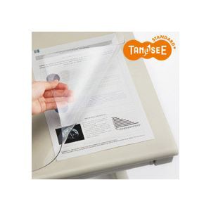 （まとめ）TANOSEE PVCデスクマット〔エコノミー〕 600×450mm 10枚〔代引不可〕の通販は