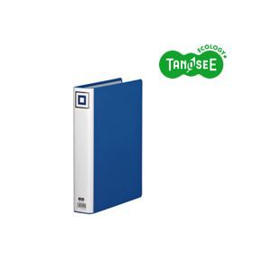 （まとめ）TANOSEE 両開きパイプ式ファイルV A4タテ 40mmとじ 青 30冊〔代引不可〕