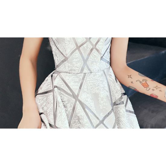 パーティードレス ワンピース レディース ノースリーブ 袖なし 大きい