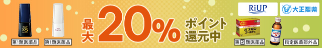 最大20%ポイント還元中!