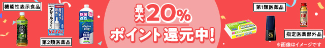 最大20％ポイント還元中！