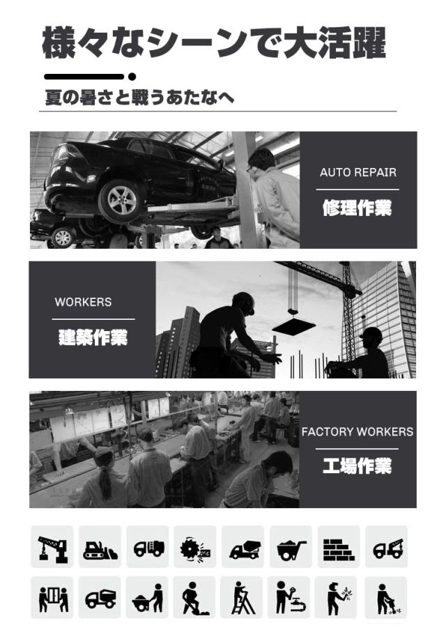 猛暑日には欠かせない フルセット -12°C冷却効果 9枚羽強力ファン 4段階風量調節可能 UV対策 涼しい 母の日 父の日 プレゼント ギフト