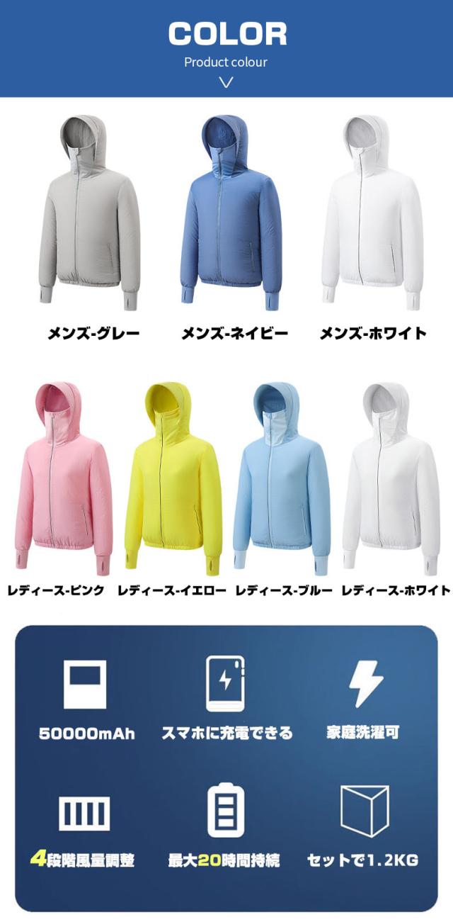 猛暑日には欠かせない フルセット -12°C冷却効果 9枚羽強力ファン 4段階風量調節可能 UV対策 涼しい 母の日 父の日 プレゼント ギフト